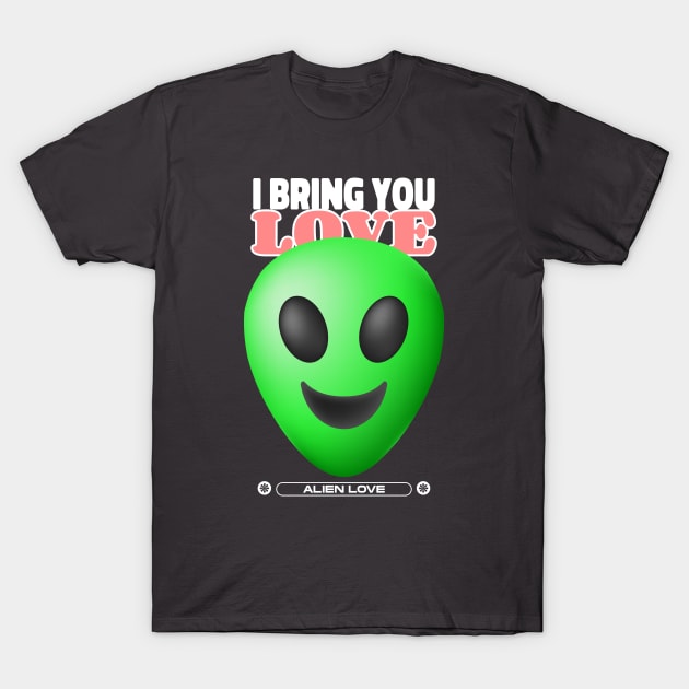 Alien Love Party Rave T-Shirt by Tip Top Tee's